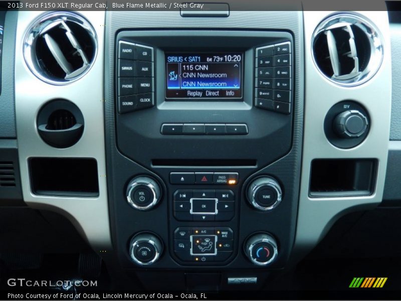 Blue Flame Metallic / Steel Gray 2013 Ford F150 XLT Regular Cab