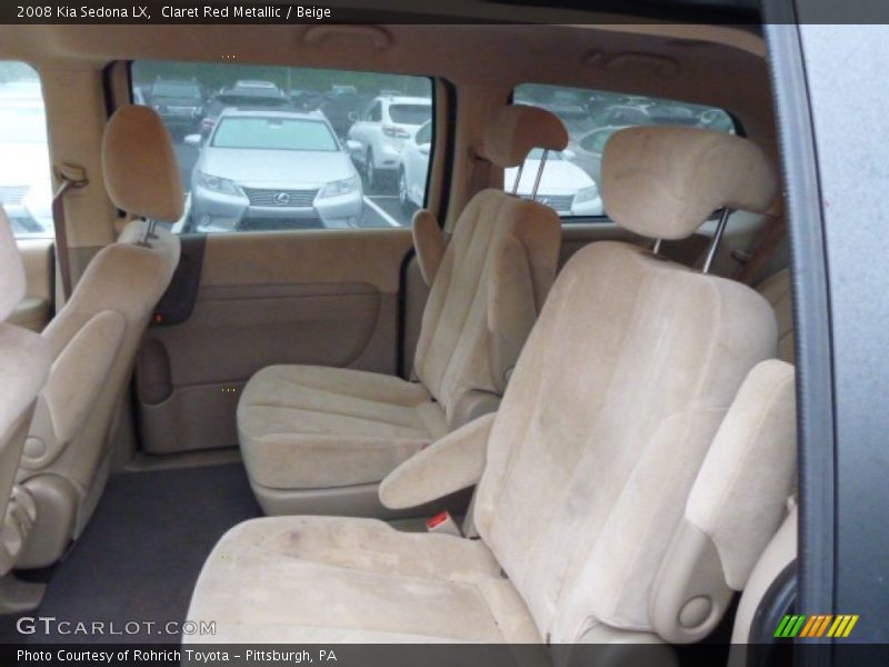 Claret Red Metallic / Beige 2008 Kia Sedona LX