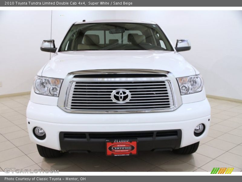 Super White / Sand Beige 2010 Toyota Tundra Limited Double Cab 4x4