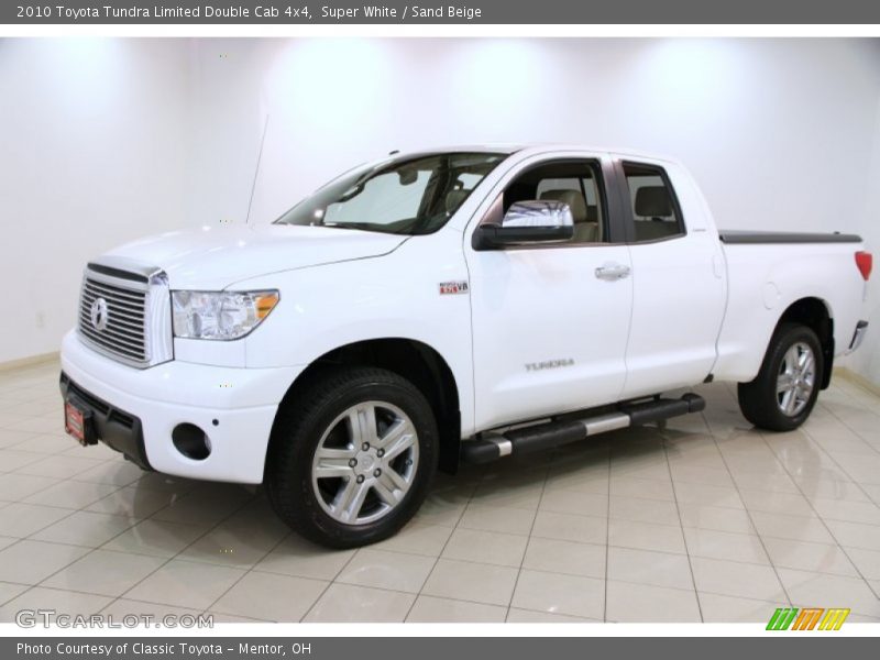 Super White / Sand Beige 2010 Toyota Tundra Limited Double Cab 4x4