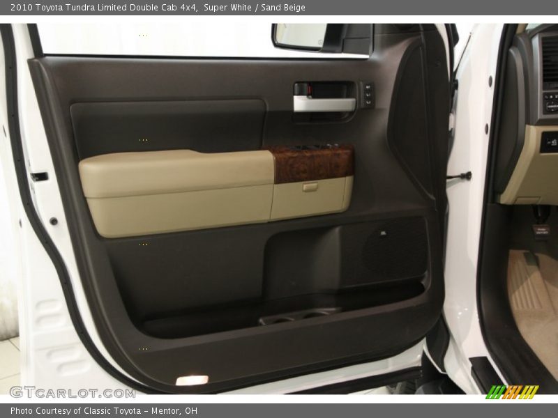 Super White / Sand Beige 2010 Toyota Tundra Limited Double Cab 4x4