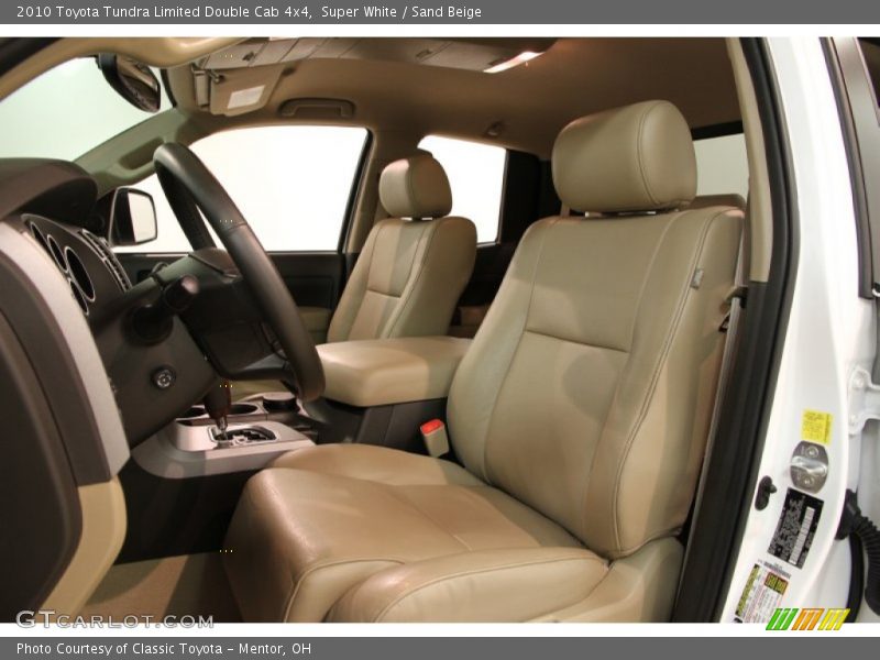 Super White / Sand Beige 2010 Toyota Tundra Limited Double Cab 4x4
