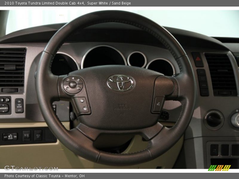 Super White / Sand Beige 2010 Toyota Tundra Limited Double Cab 4x4