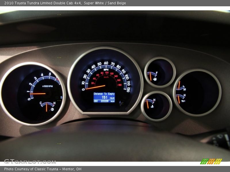 Super White / Sand Beige 2010 Toyota Tundra Limited Double Cab 4x4
