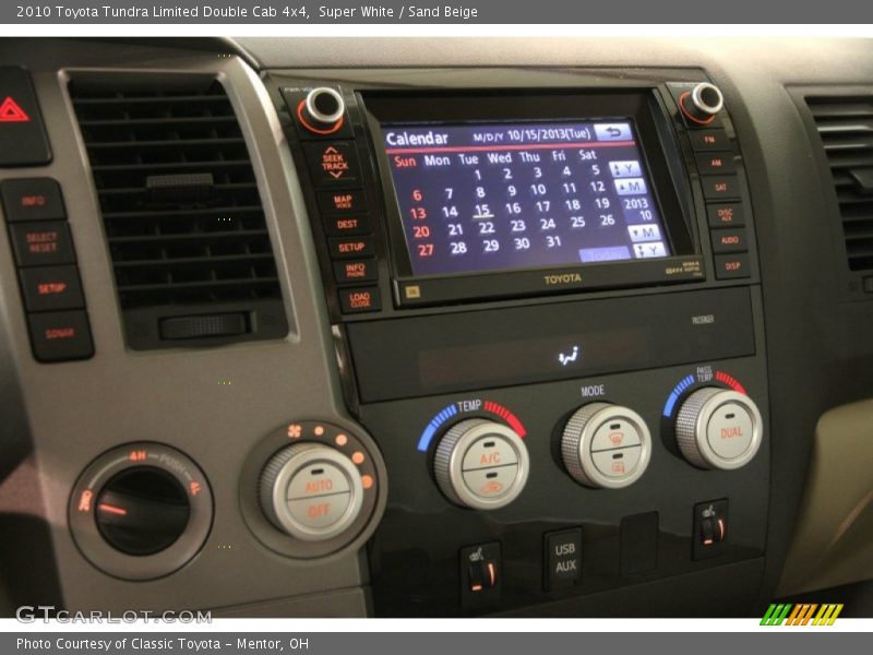 Super White / Sand Beige 2010 Toyota Tundra Limited Double Cab 4x4