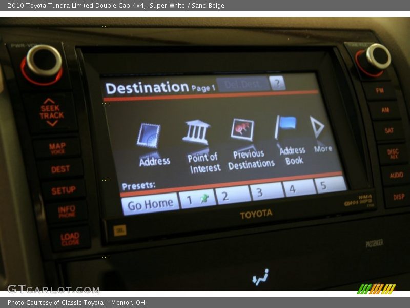 Super White / Sand Beige 2010 Toyota Tundra Limited Double Cab 4x4