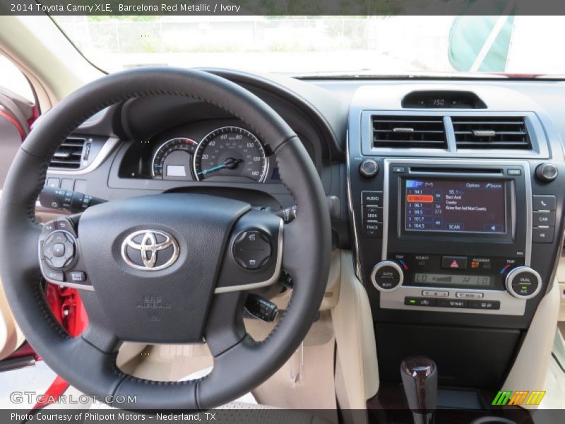 Barcelona Red Metallic / Ivory 2014 Toyota Camry XLE