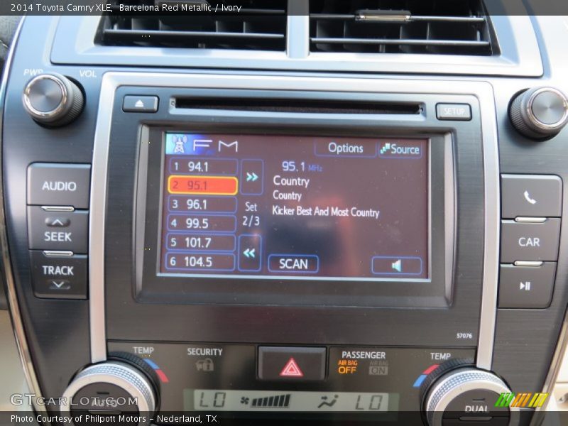 Barcelona Red Metallic / Ivory 2014 Toyota Camry XLE