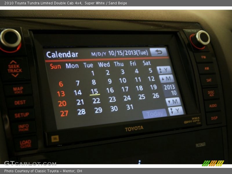 Super White / Sand Beige 2010 Toyota Tundra Limited Double Cab 4x4