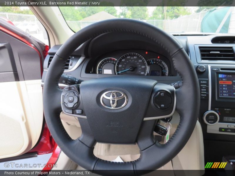 Barcelona Red Metallic / Ivory 2014 Toyota Camry XLE