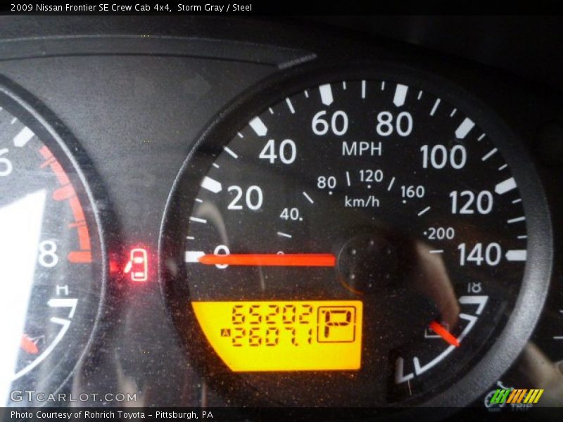 Storm Gray / Steel 2009 Nissan Frontier SE Crew Cab 4x4