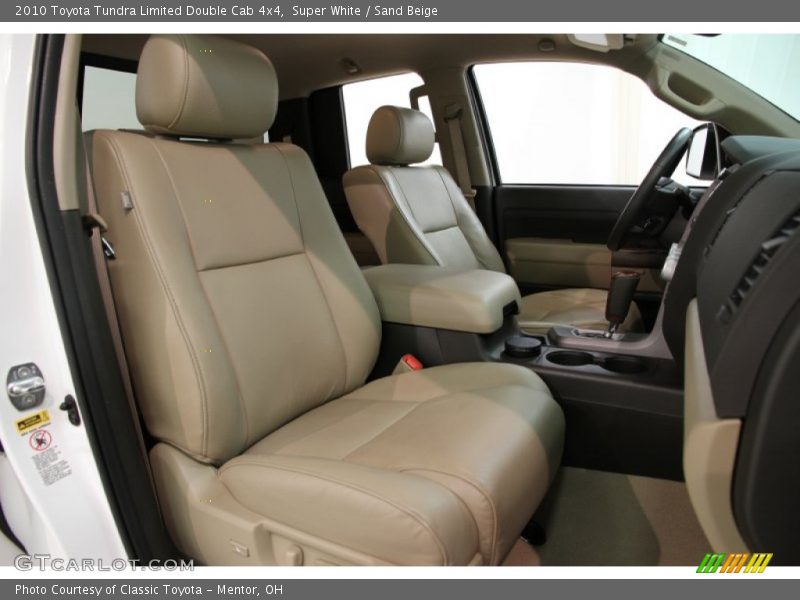 Super White / Sand Beige 2010 Toyota Tundra Limited Double Cab 4x4
