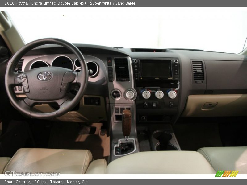 Super White / Sand Beige 2010 Toyota Tundra Limited Double Cab 4x4