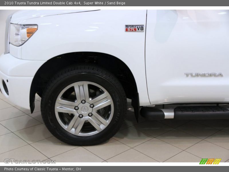 Super White / Sand Beige 2010 Toyota Tundra Limited Double Cab 4x4