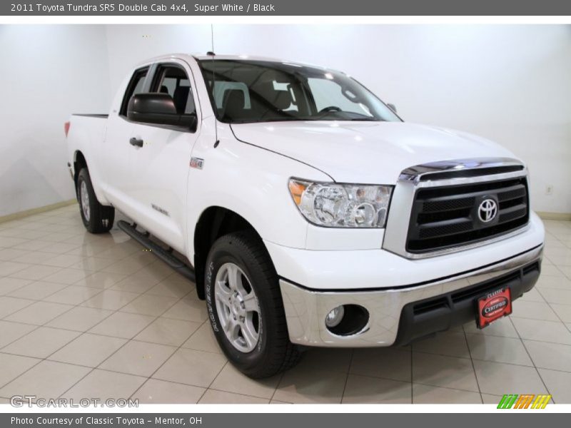 Super White / Black 2011 Toyota Tundra SR5 Double Cab 4x4