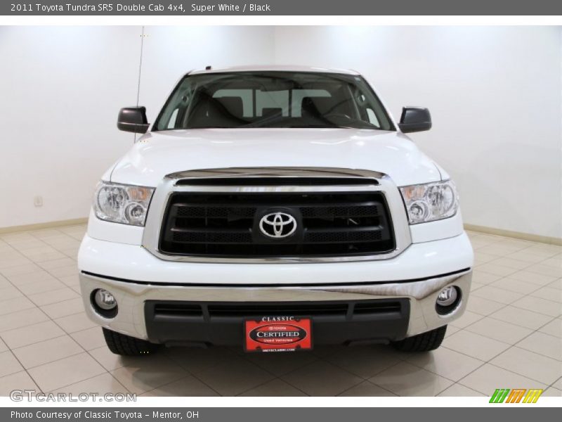 Super White / Black 2011 Toyota Tundra SR5 Double Cab 4x4