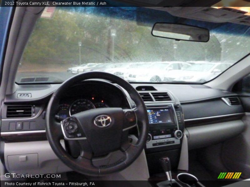 Clearwater Blue Metallic / Ash 2012 Toyota Camry XLE