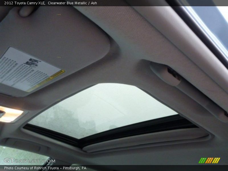 Clearwater Blue Metallic / Ash 2012 Toyota Camry XLE