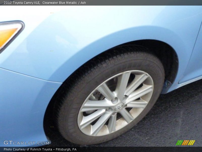 Clearwater Blue Metallic / Ash 2012 Toyota Camry XLE