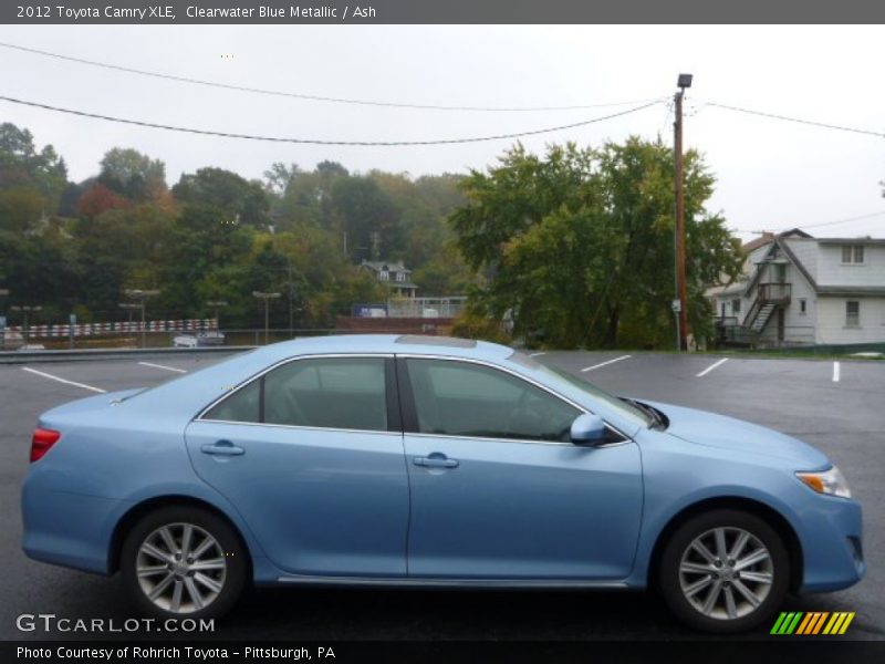 Clearwater Blue Metallic / Ash 2012 Toyota Camry XLE