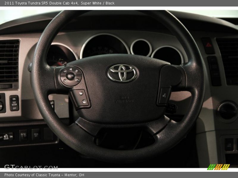 Super White / Black 2011 Toyota Tundra SR5 Double Cab 4x4