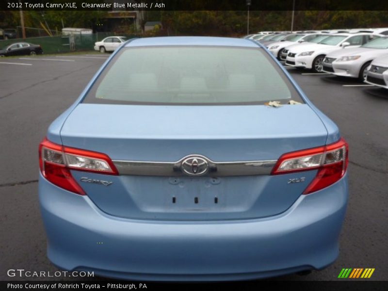 Clearwater Blue Metallic / Ash 2012 Toyota Camry XLE