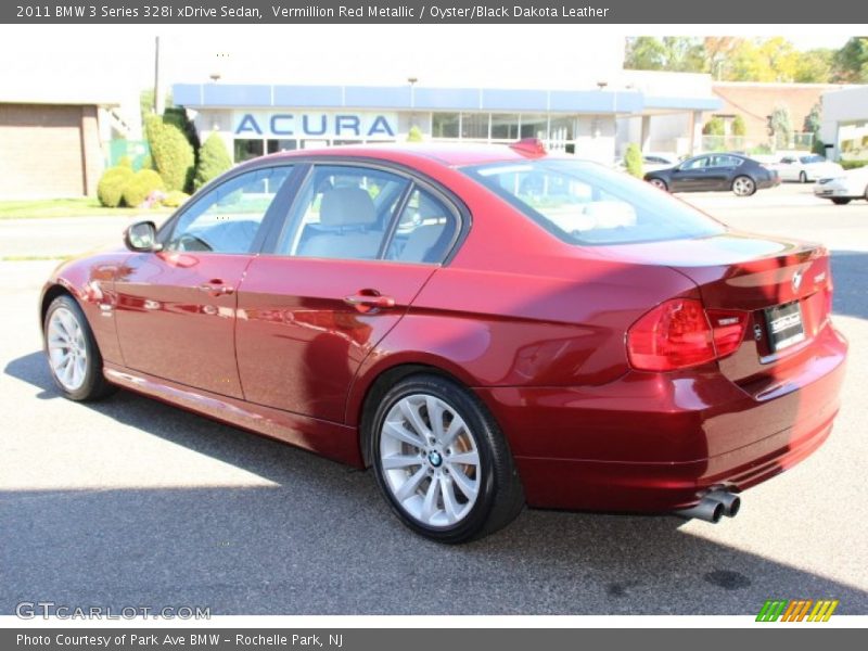 Vermillion Red Metallic / Oyster/Black Dakota Leather 2011 BMW 3 Series 328i xDrive Sedan