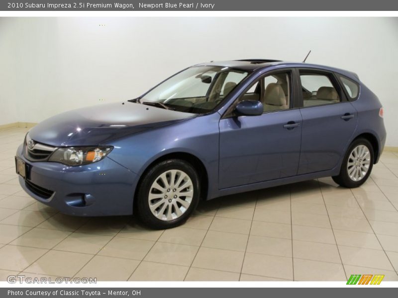 Front 3/4 View of 2010 Impreza 2.5i Premium Wagon