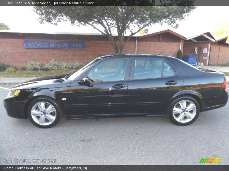 Jet Black Metallic / Black 2009 Saab 9-5 Aero Sedan