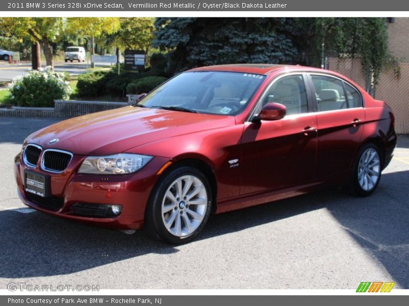 Vermillion Red Metallic / Oyster/Black Dakota Leather 2011 BMW 3 Series 328i xDrive Sedan