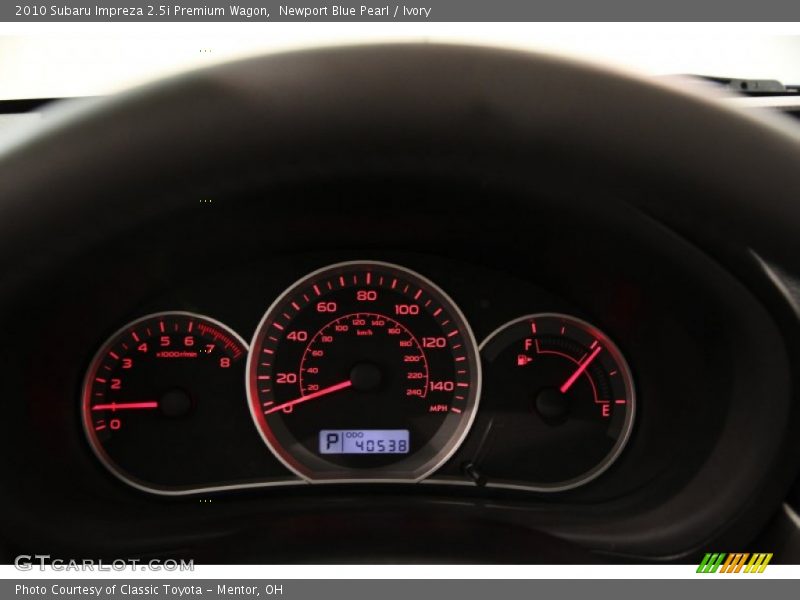 Newport Blue Pearl / Ivory 2010 Subaru Impreza 2.5i Premium Wagon
