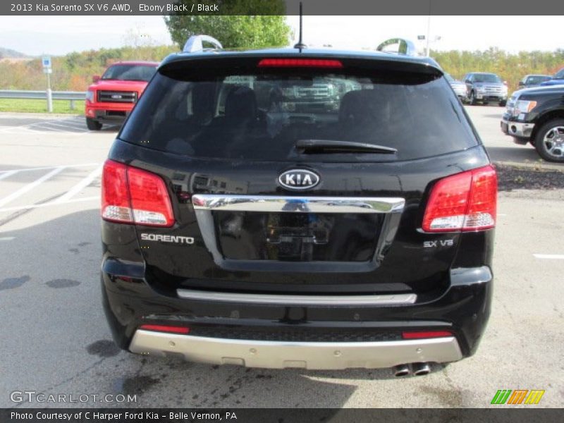 Ebony Black / Black 2013 Kia Sorento SX V6 AWD