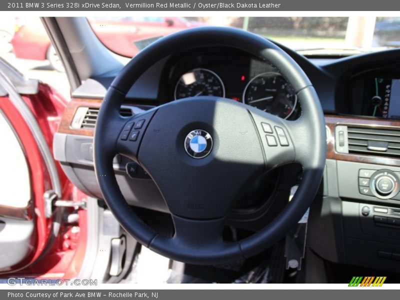 Vermillion Red Metallic / Oyster/Black Dakota Leather 2011 BMW 3 Series 328i xDrive Sedan