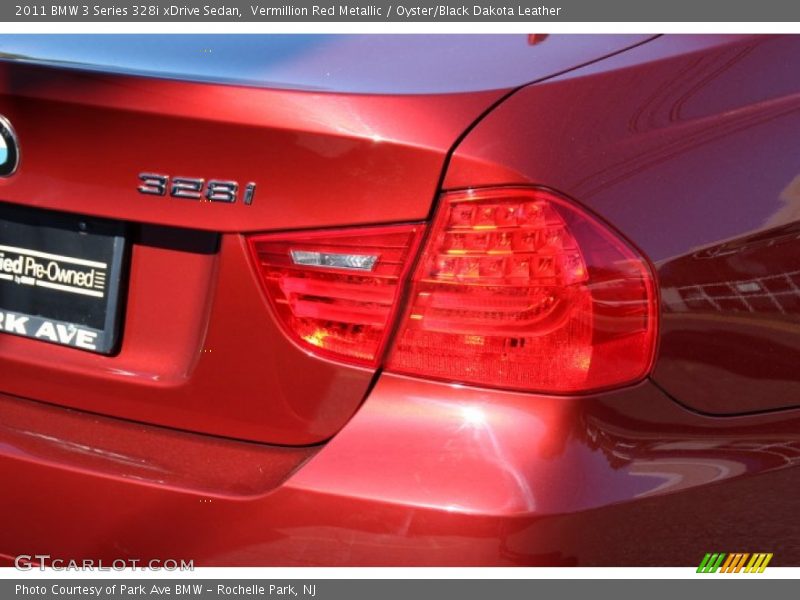 Vermillion Red Metallic / Oyster/Black Dakota Leather 2011 BMW 3 Series 328i xDrive Sedan