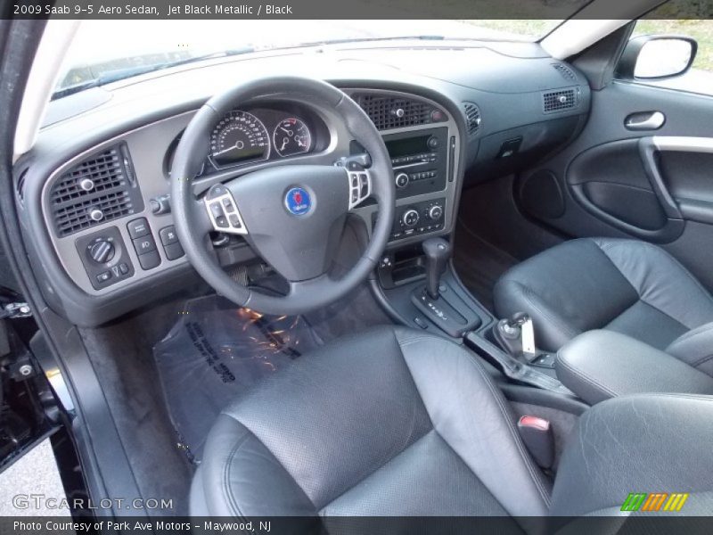 Jet Black Metallic / Black 2009 Saab 9-5 Aero Sedan