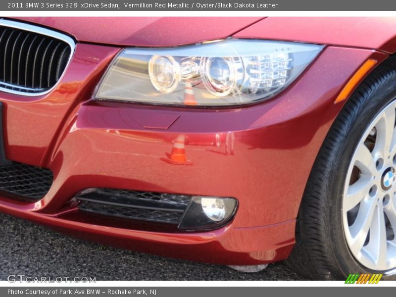 Vermillion Red Metallic / Oyster/Black Dakota Leather 2011 BMW 3 Series 328i xDrive Sedan