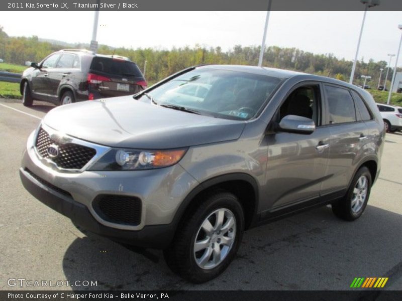 Titanium Silver / Black 2011 Kia Sorento LX