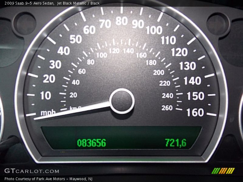 Jet Black Metallic / Black 2009 Saab 9-5 Aero Sedan