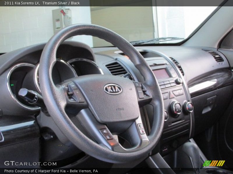 Titanium Silver / Black 2011 Kia Sorento LX