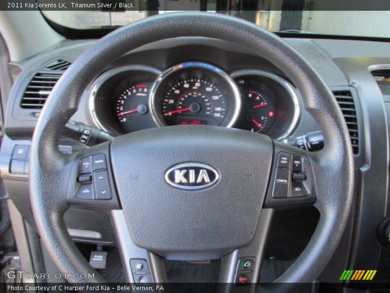 Titanium Silver / Black 2011 Kia Sorento LX