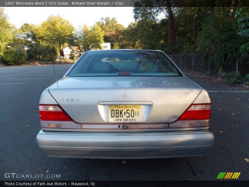 Brilliant Silver Metallic / Grey 1997 Mercedes-Benz S 420 Sedan