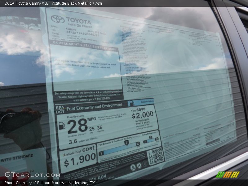 Attitude Black Metallic / Ash 2014 Toyota Camry XLE