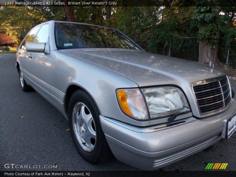 Brilliant Silver Metallic / Grey 1997 Mercedes-Benz S 420 Sedan