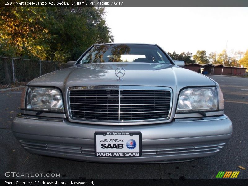 Brilliant Silver Metallic / Grey 1997 Mercedes-Benz S 420 Sedan