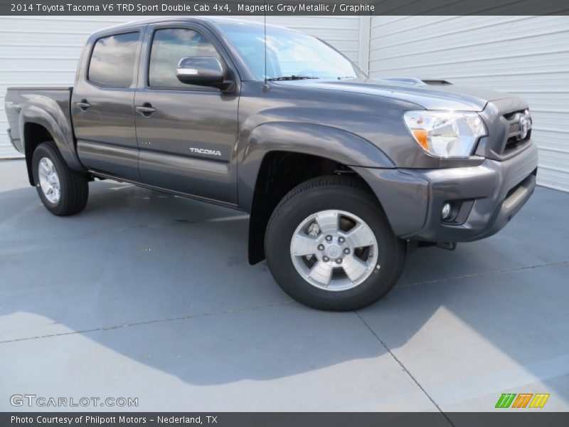 Magnetic Gray Metallic / Graphite 2014 Toyota Tacoma V6 TRD Sport Double Cab 4x4