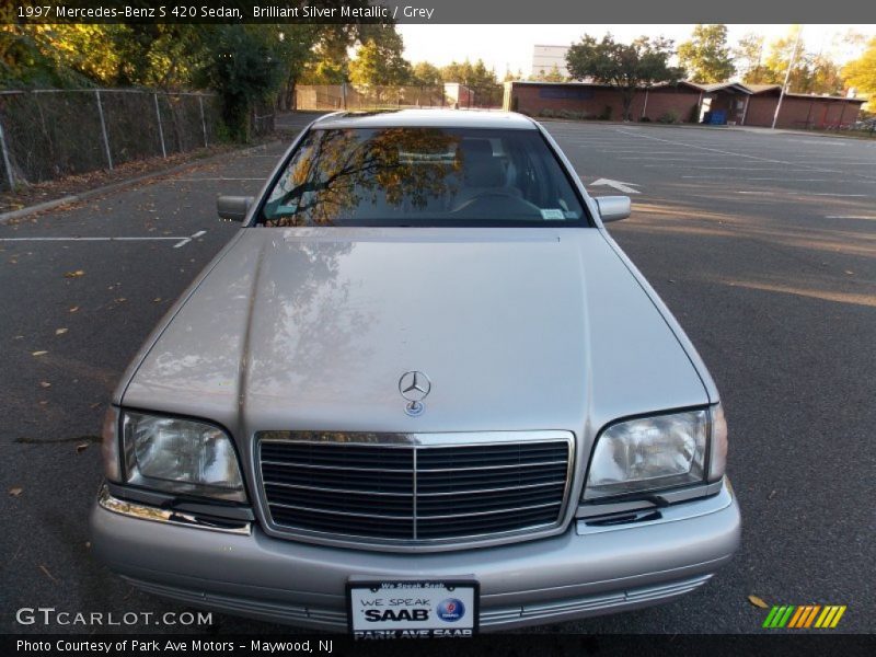 Brilliant Silver Metallic / Grey 1997 Mercedes-Benz S 420 Sedan