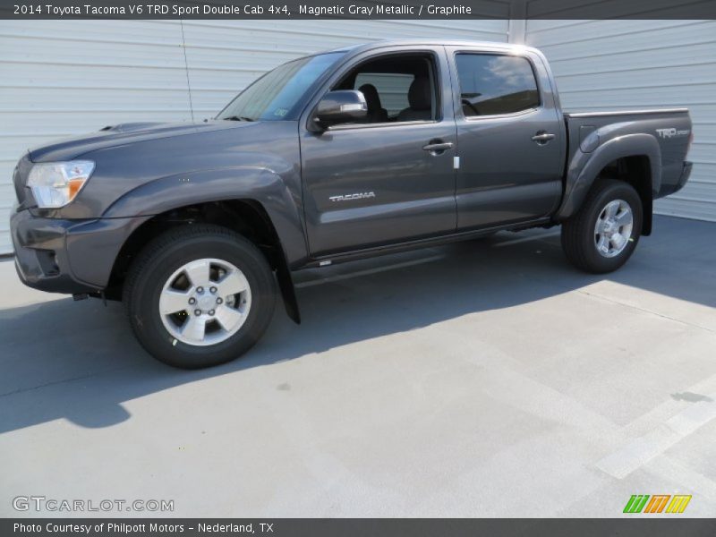 Magnetic Gray Metallic / Graphite 2014 Toyota Tacoma V6 TRD Sport Double Cab 4x4