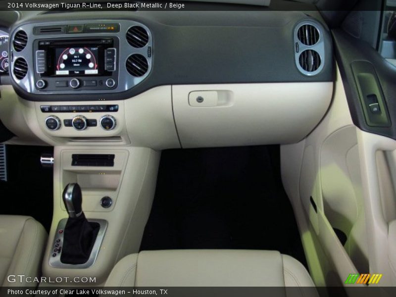 Deep Black Metallic / Beige 2014 Volkswagen Tiguan R-Line