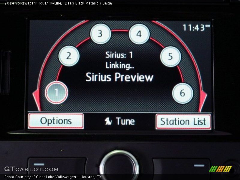 Deep Black Metallic / Beige 2014 Volkswagen Tiguan R-Line