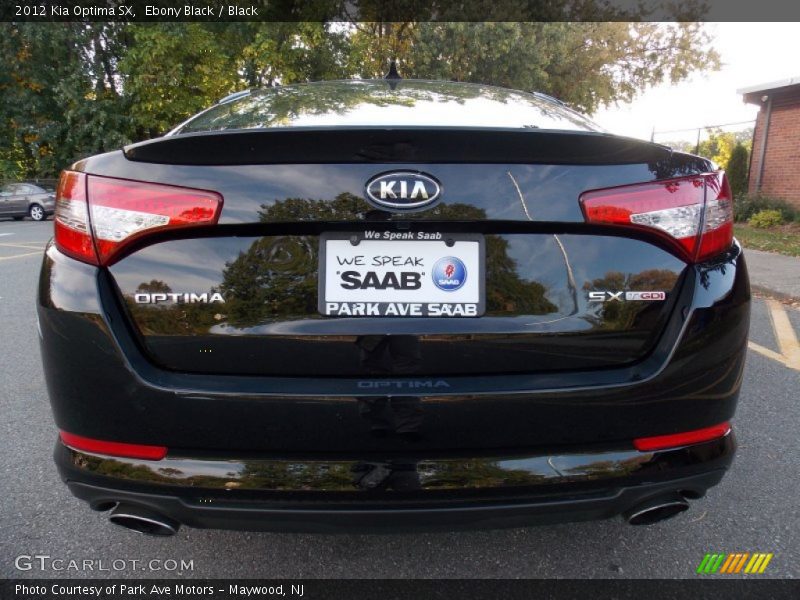 Ebony Black / Black 2012 Kia Optima SX